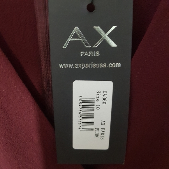 Ax Paris Plum Frill Faux Wrap Belted High Low Sleeveless Maxi Dress - Picture 12 of 15